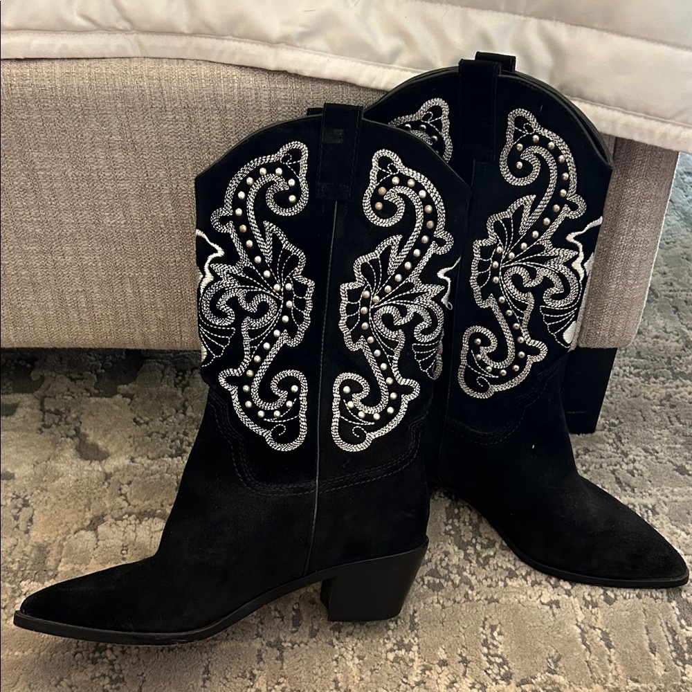 Black Dolce Vita  Western Boots